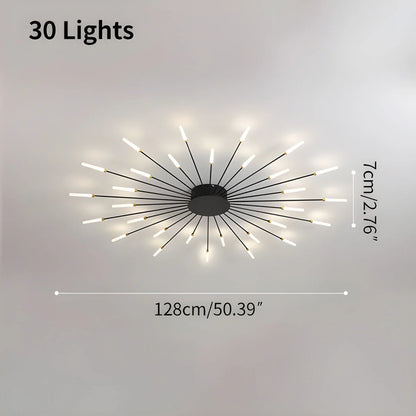 Modern French Fireworks Ceiling Light
