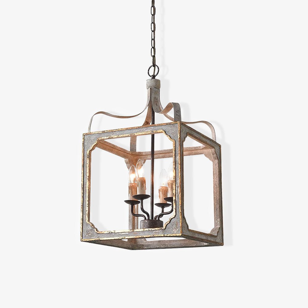 Classic Country Style Cube Chandelier
