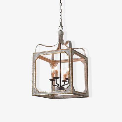 Classic Country Style Cube Chandelier