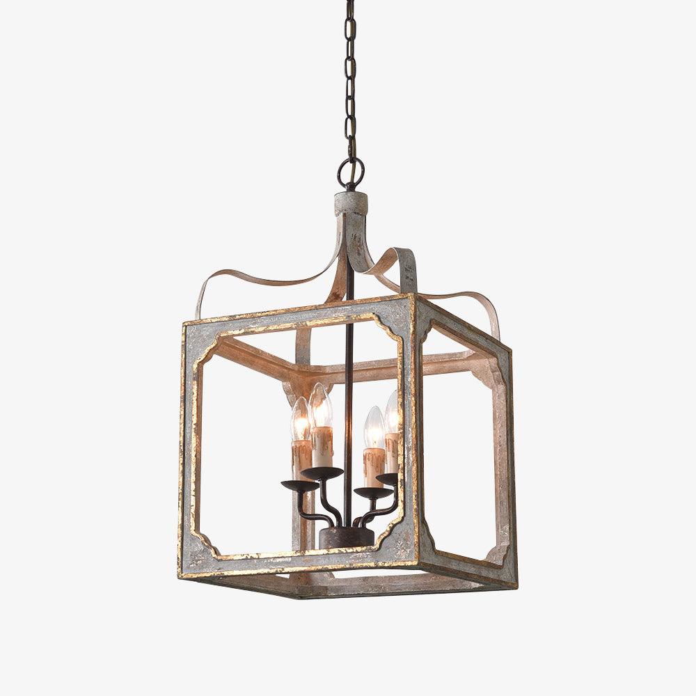 Classic Country Style Cube Chandelier