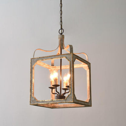 Classic Country Style Cube Chandelier