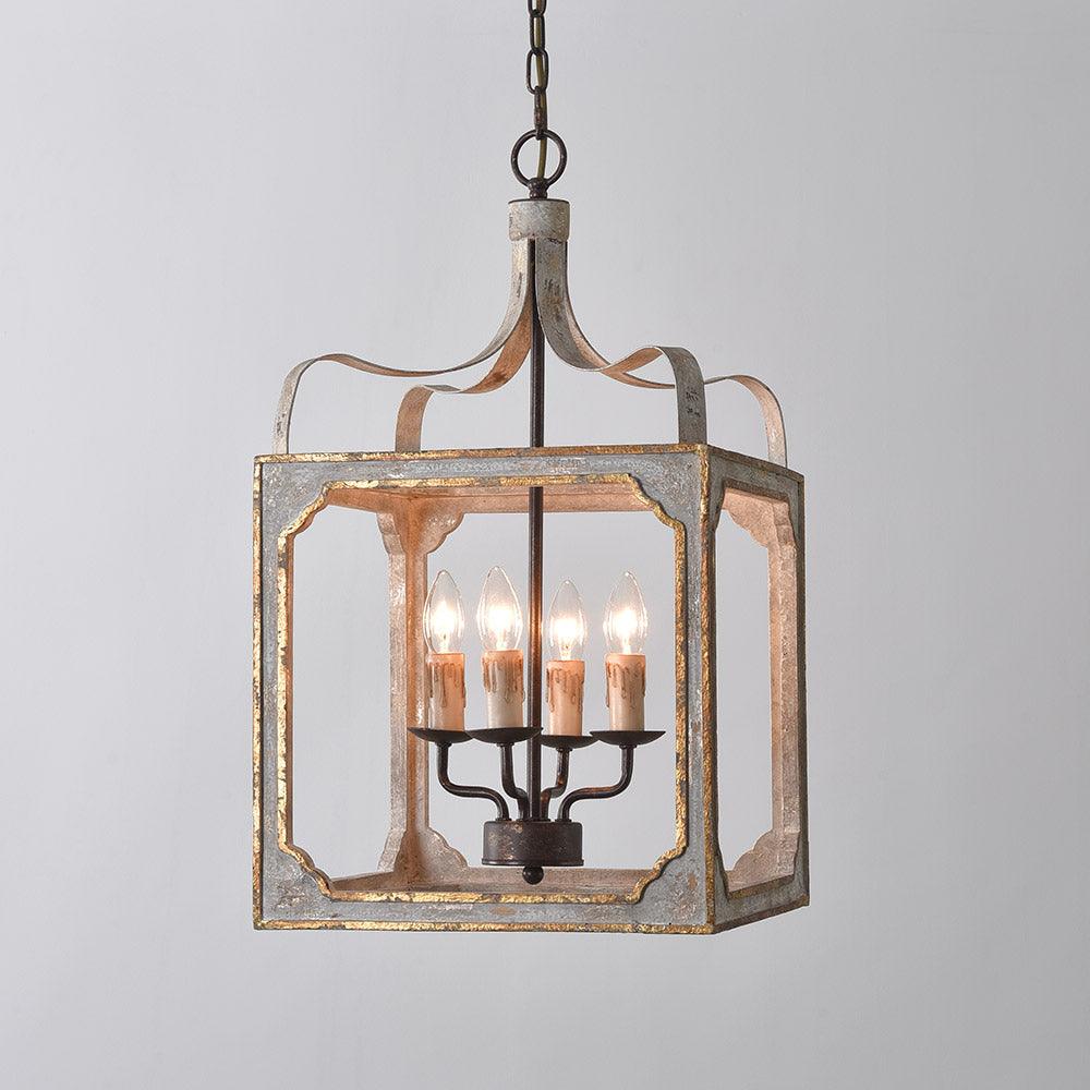 Classic Country Style Cube Chandelier