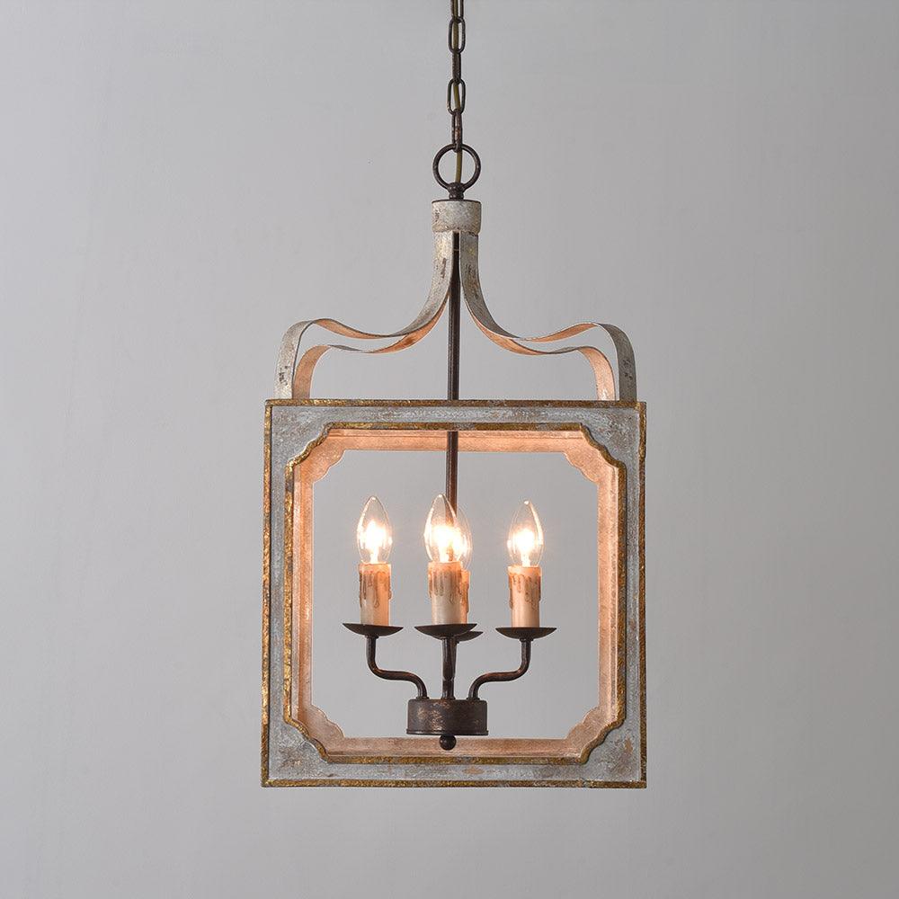 Classic Country Style Cube Chandelier