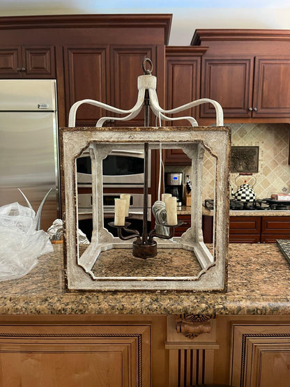 Classic Country Style Cube Chandelier