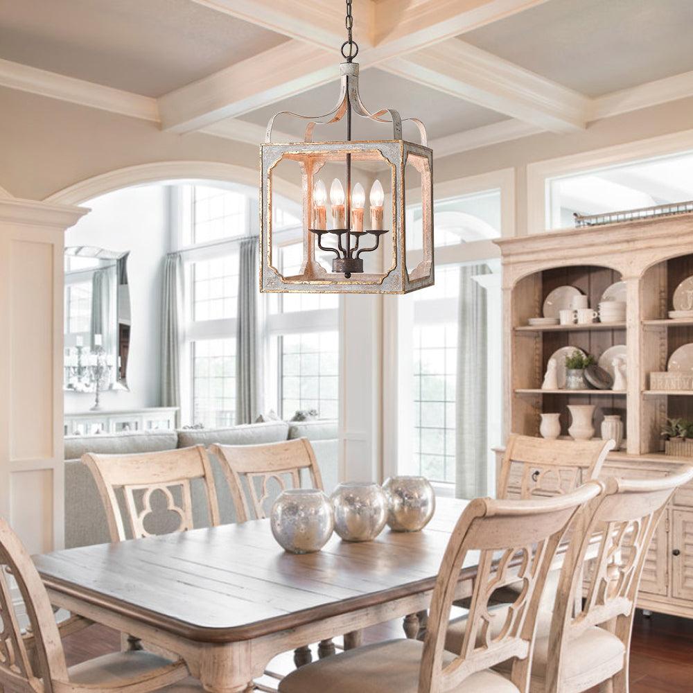 Classic Country Style Cube Chandelier