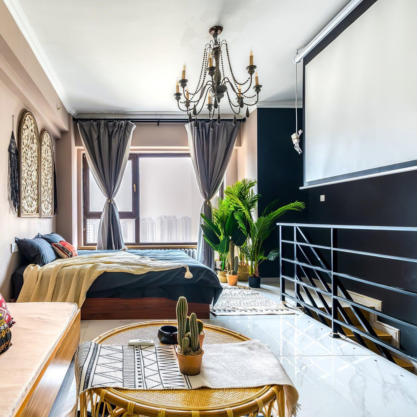 Candlelight Beaded Lamp