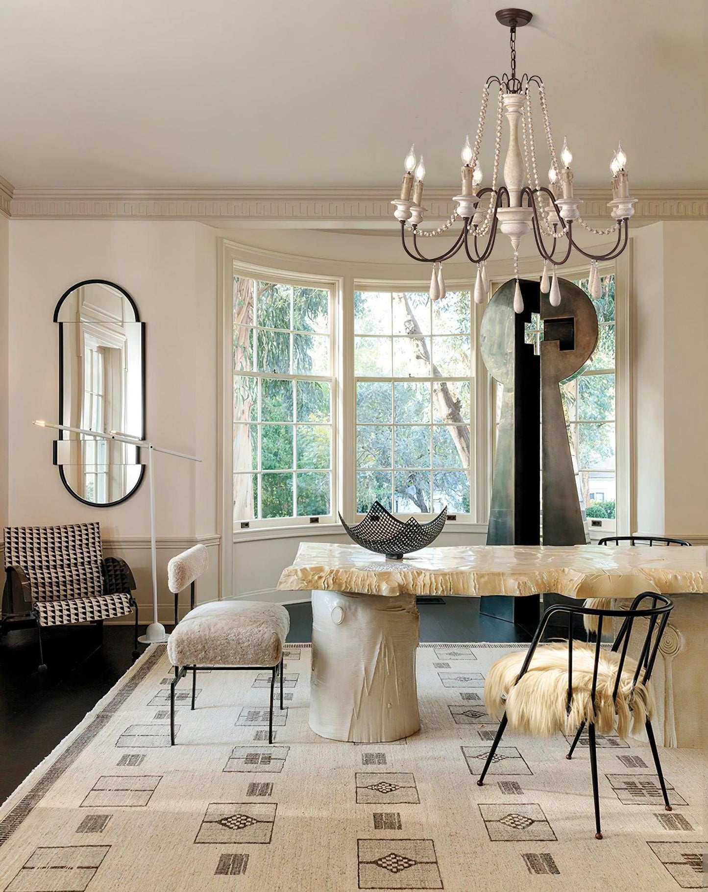 Candlelight Beaded Lamp