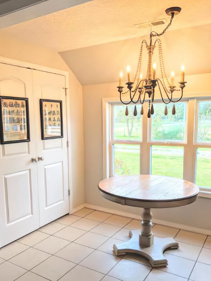 Candlelight Beaded Lamp