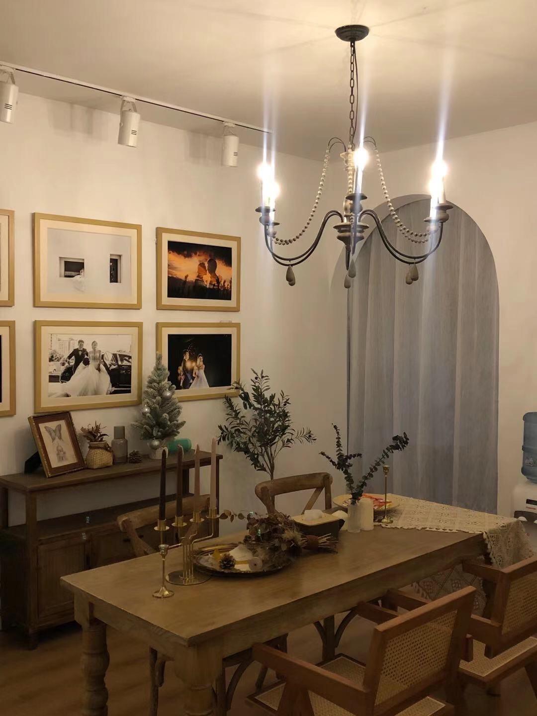 Candlelight Beaded Lamp