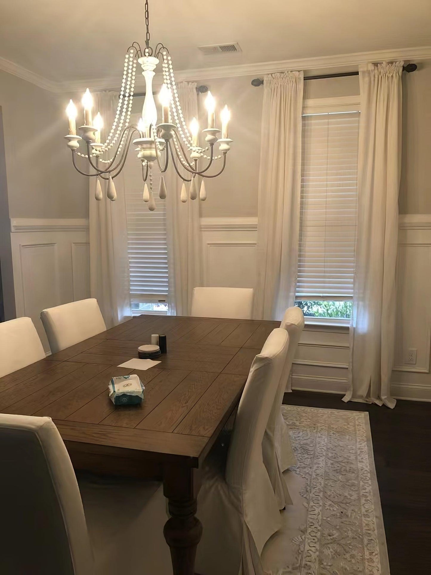 Candlelight Beaded Lamp