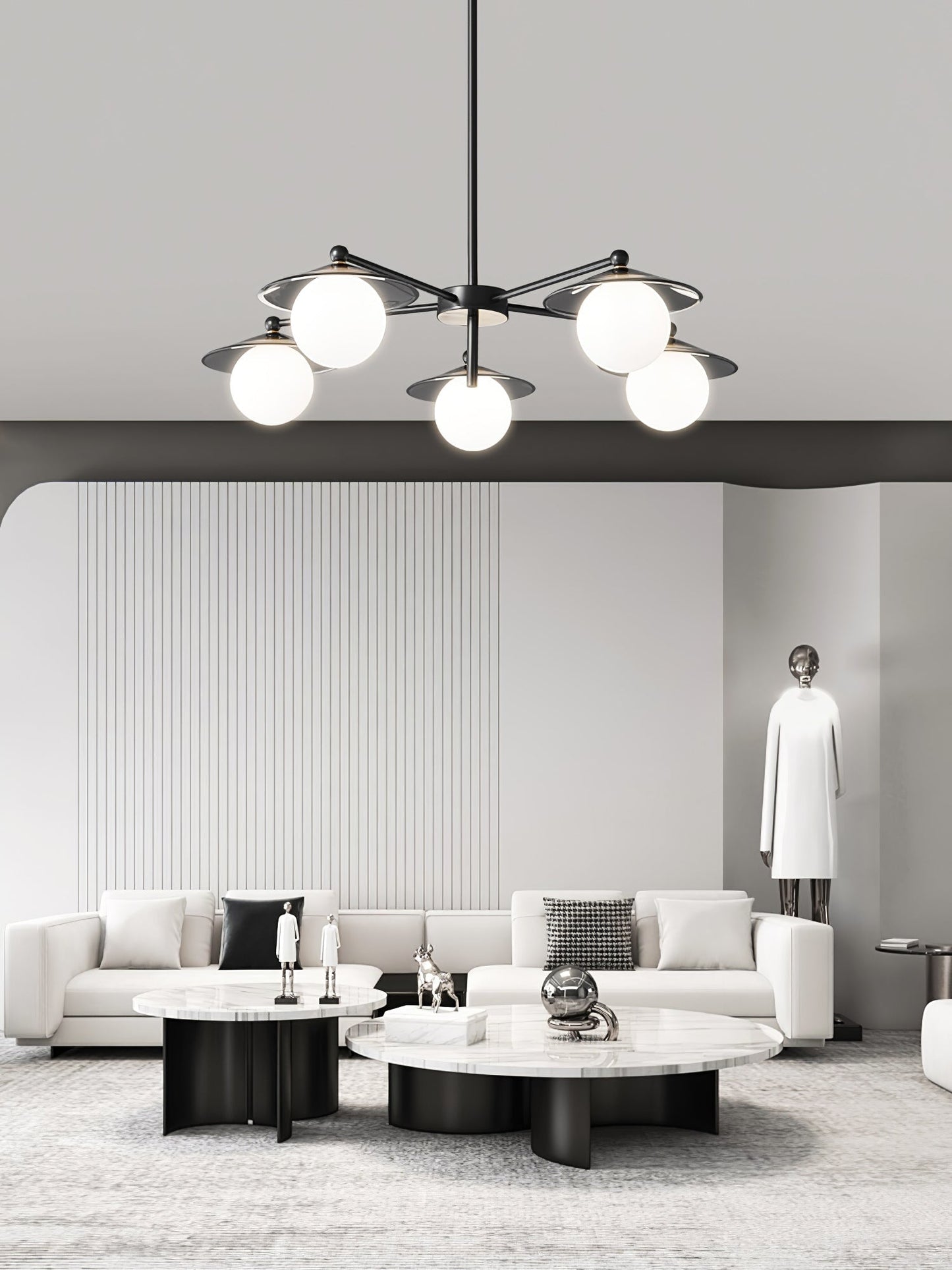 Celestial Saucer Candelabrum Chandelier