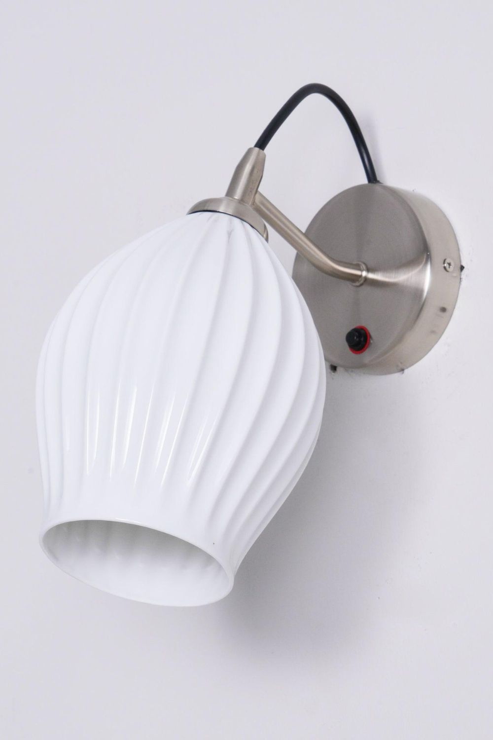 Ceramic Ribbed Bud Wall Light