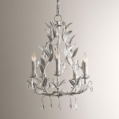 Modern and Elegant Chandelier with Lush Branches and Leaves