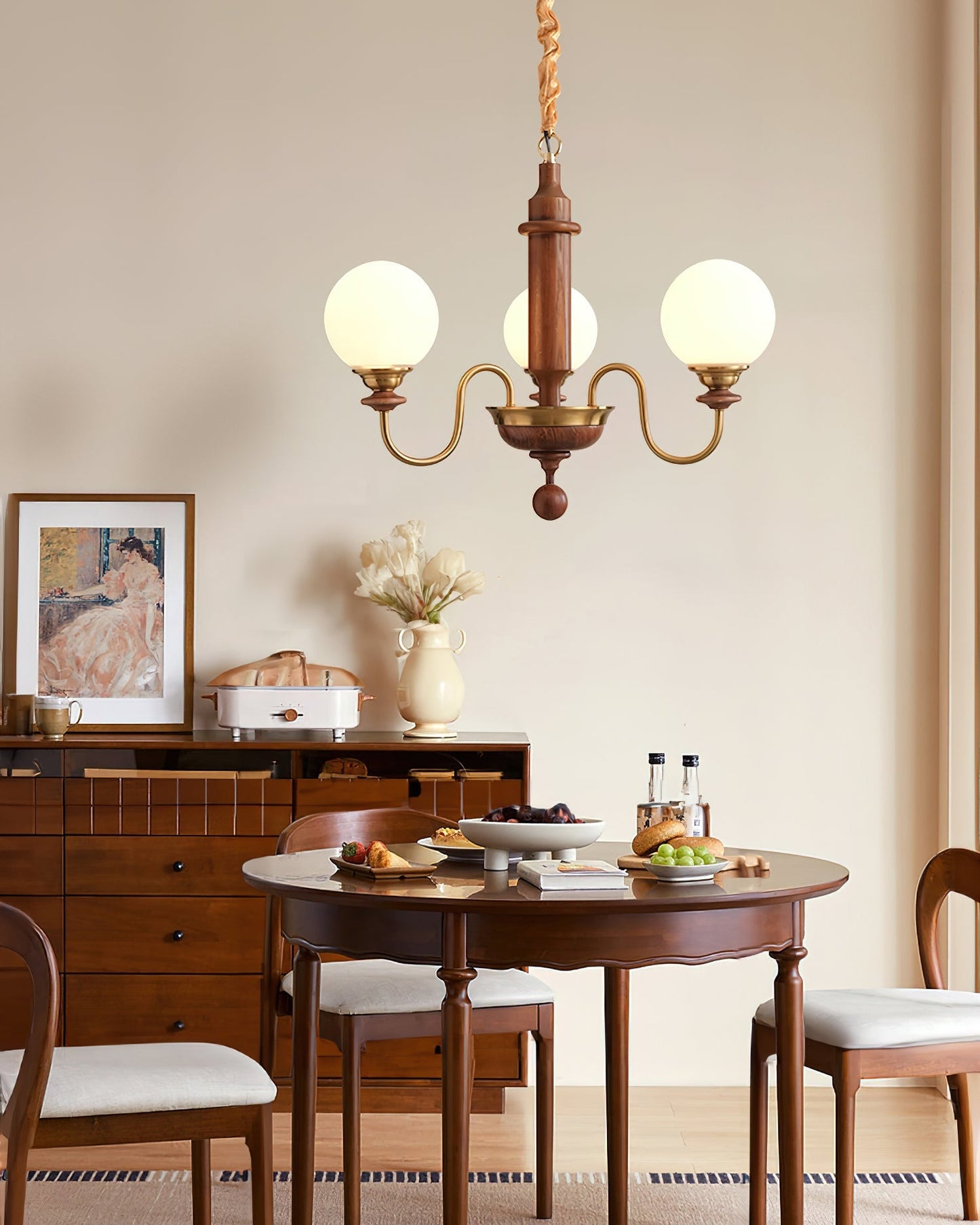 Full Moon Arc Chandelier