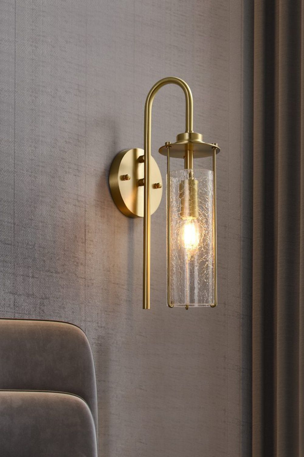 Retro Candle Style Crack Wall Light