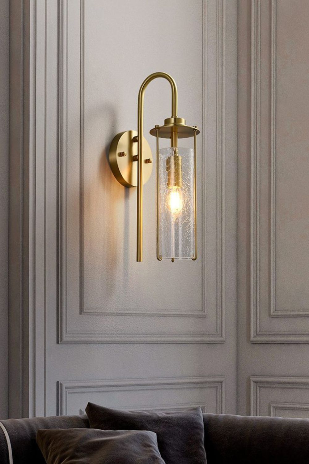 Retro Candle Style Crack Wall Light