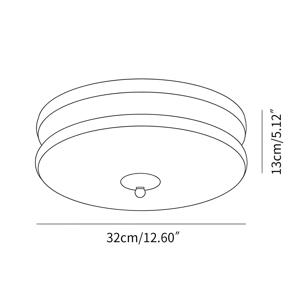 Double Grinding Disc Ceiling Lamp