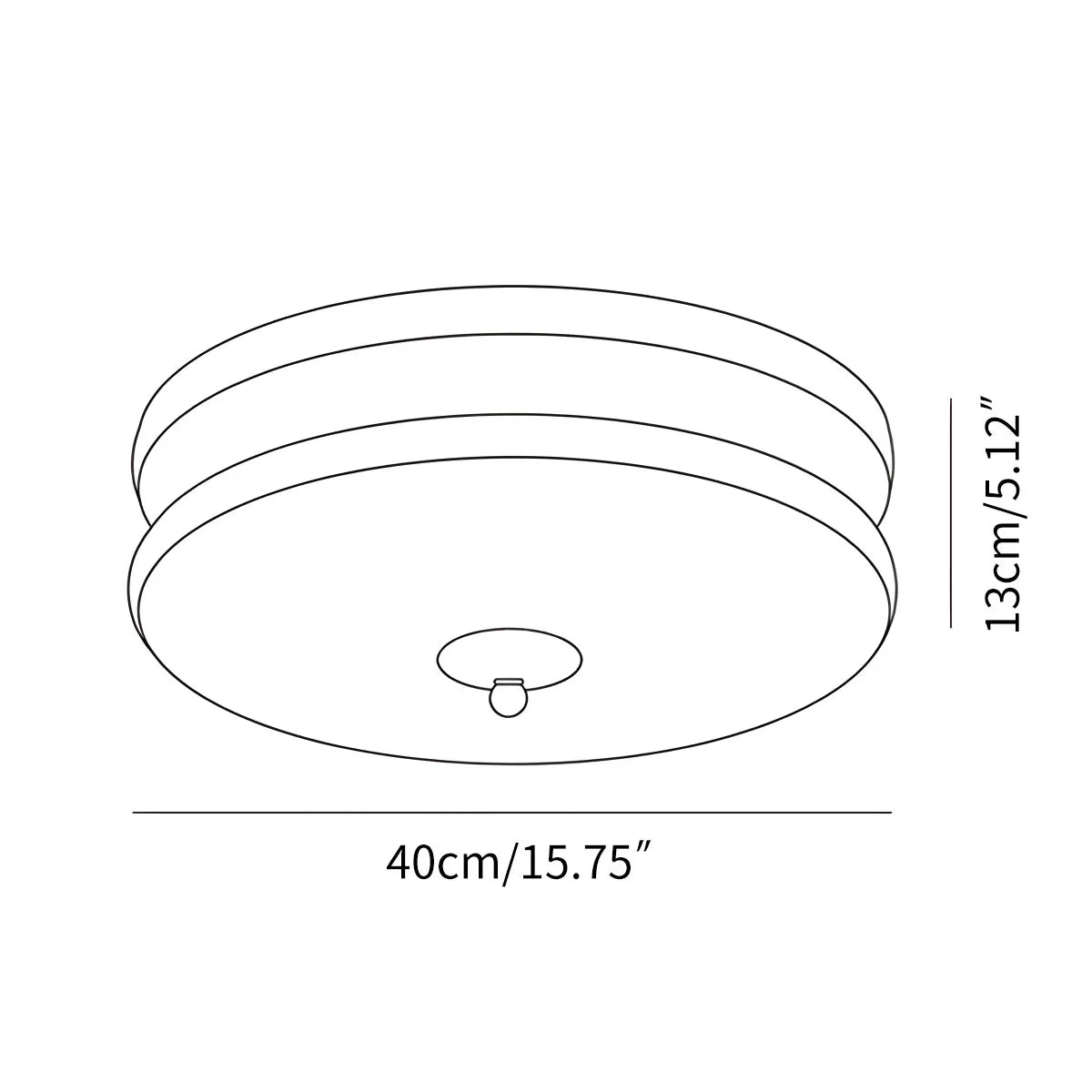 Double Grinding Disc Ceiling Lamp