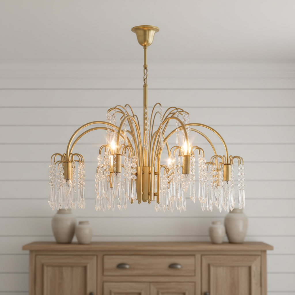American Style All-Copper Crystal Chandelier