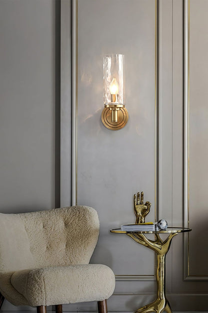 Candle Style Glass Bedside Lamp Wall Lamp