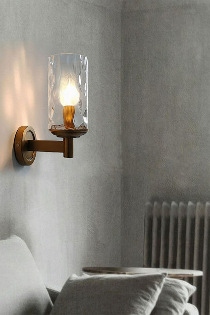 Candle Style Glass Bedside Lamp Wall Lamp