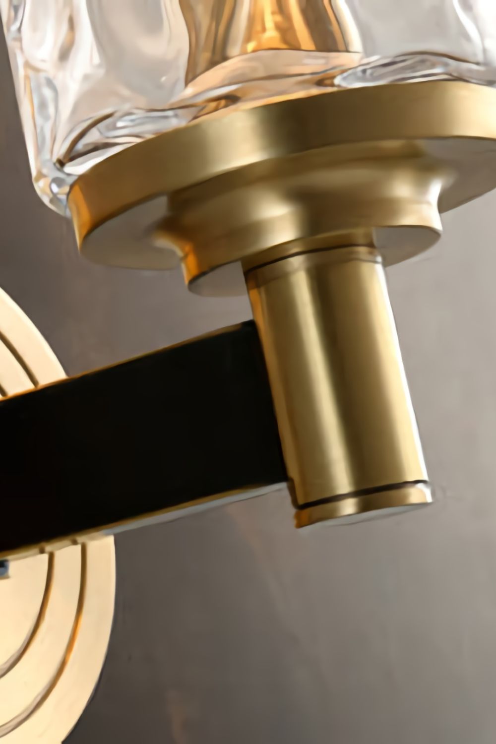 Candle Style Glass Bedside Lamp Wall Lamp