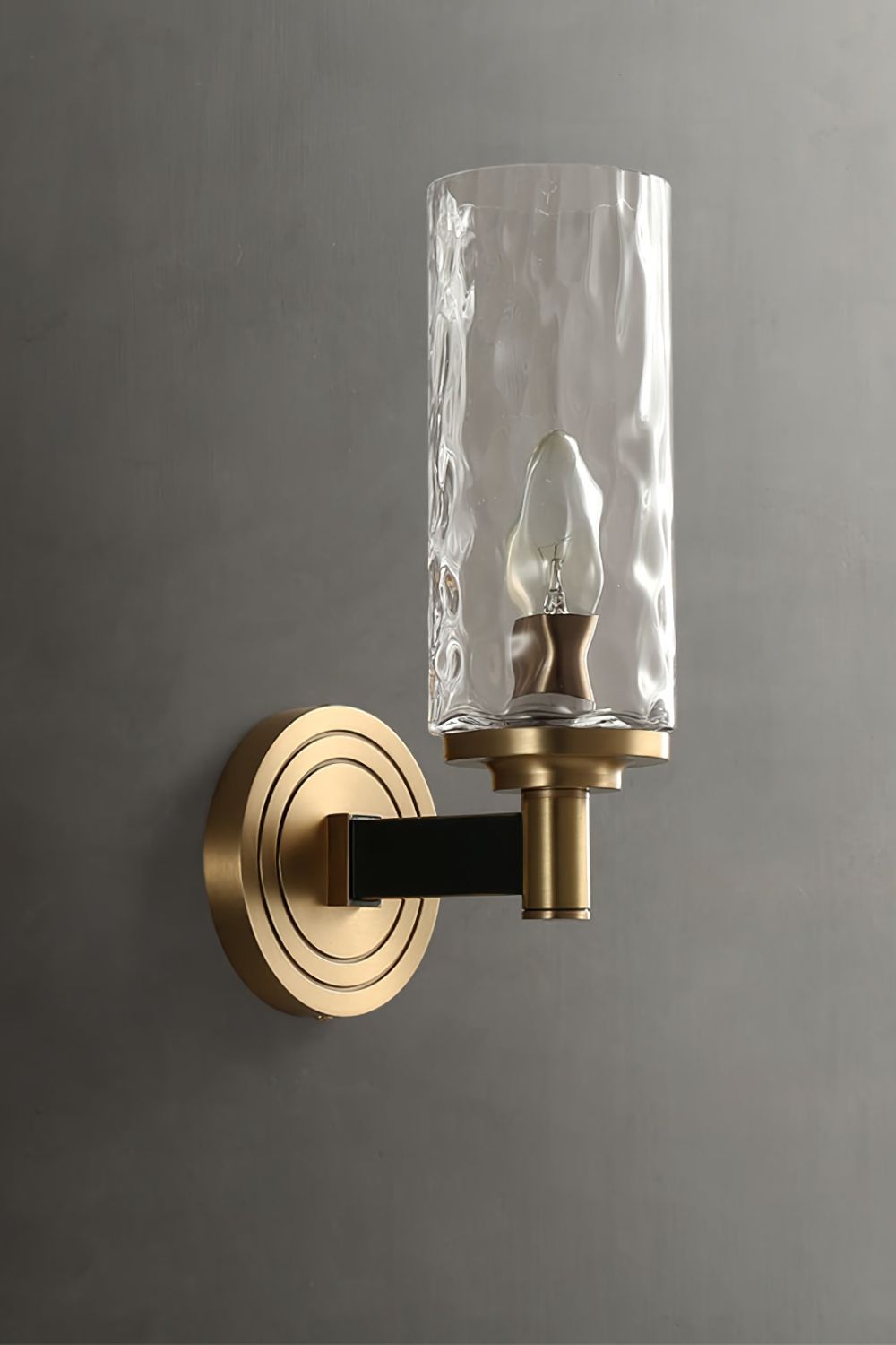 Candle Style Glass Bedside Lamp Wall Lamp