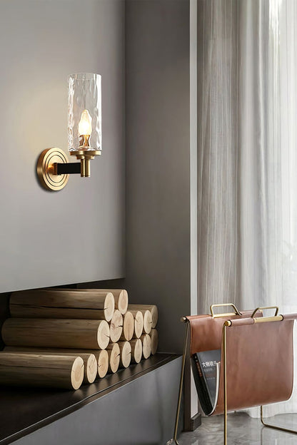 Candle Style Glass Bedside Lamp Wall Lamp