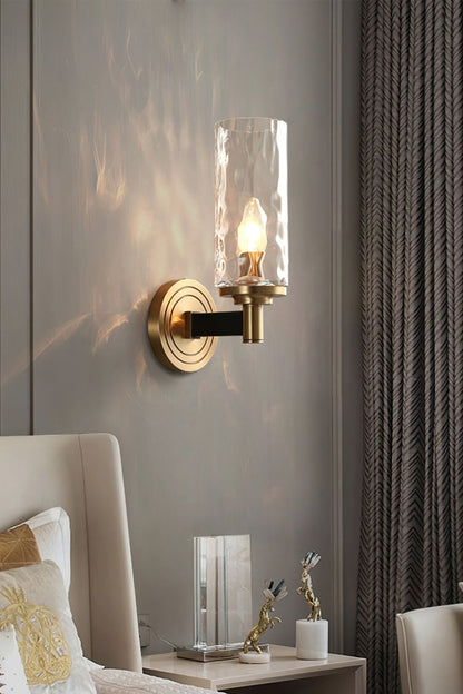 Candle Style Glass Bedside Lamp Wall Lamp