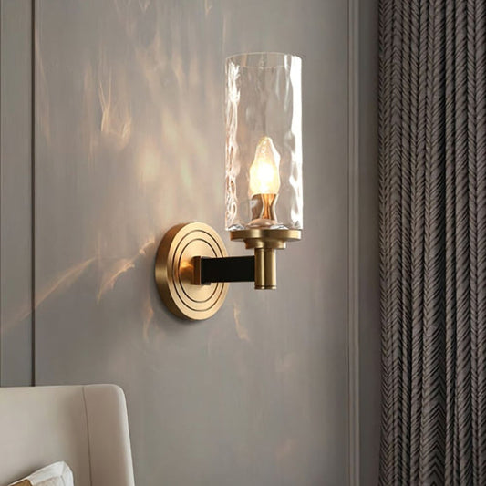 Candle Style Glass Bedside Lamp Wall Lamp