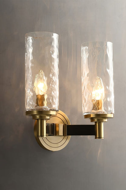 Candle Style Glass Bedside Lamp Wall Lamp