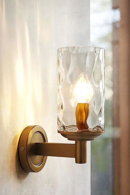 Candle Style Glass Bedside Lamp Wall Lamp