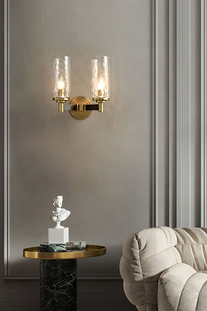 Candle Style Glass Bedside Lamp Wall Lamp