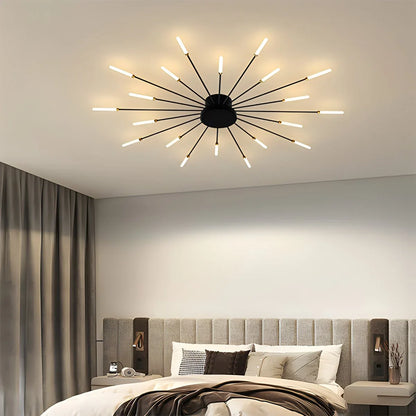 Modern French Fireworks Ceiling Light