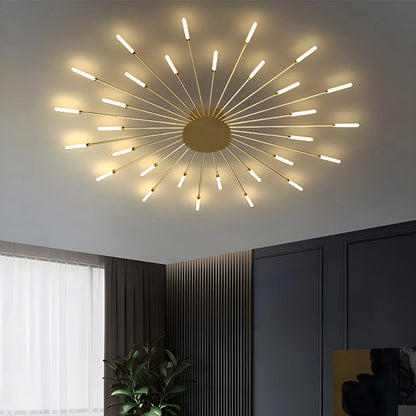 Modern French Fireworks Ceiling Light