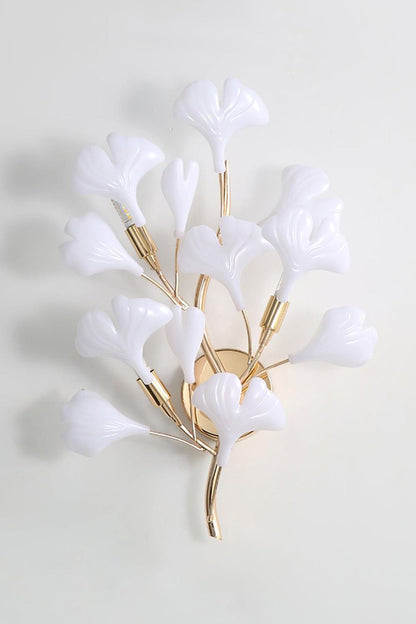 Cermaic Leaf Gingko Wall Lamp Bedside Lamp