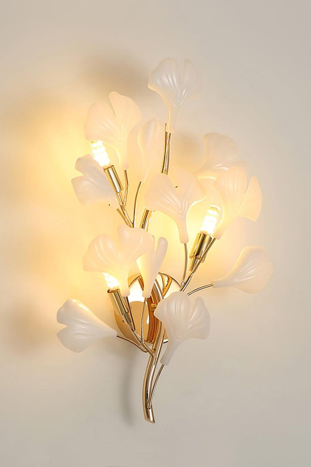 Cermaic Leaf Gingko Wall Lamp Bedside Lamp