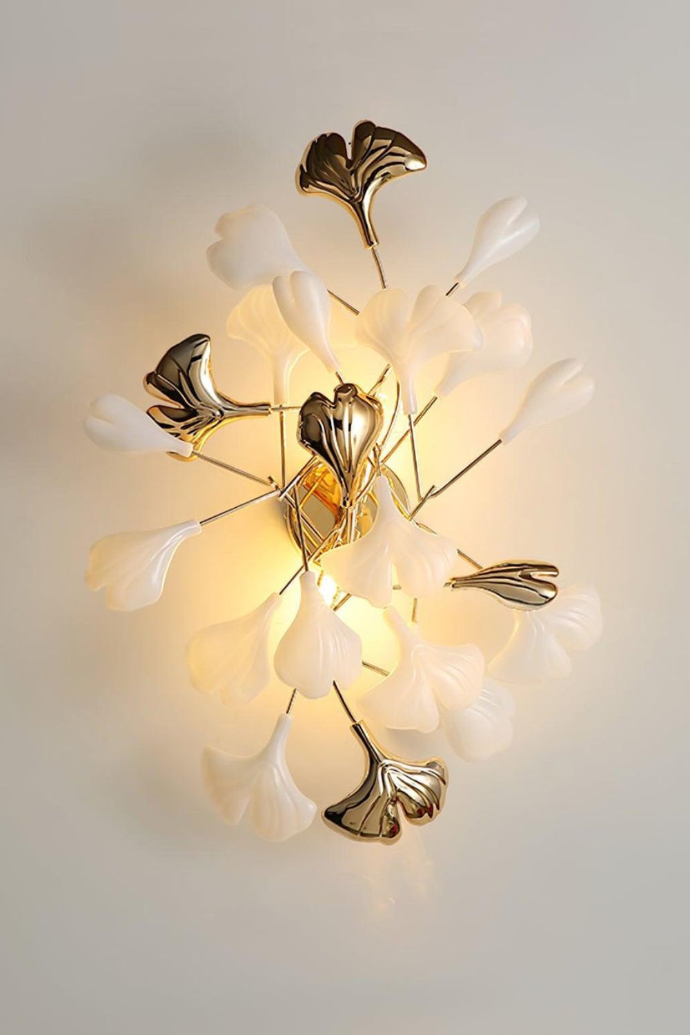 Cermaic Leaf Gingko Wall Lamp Bedside Lamp