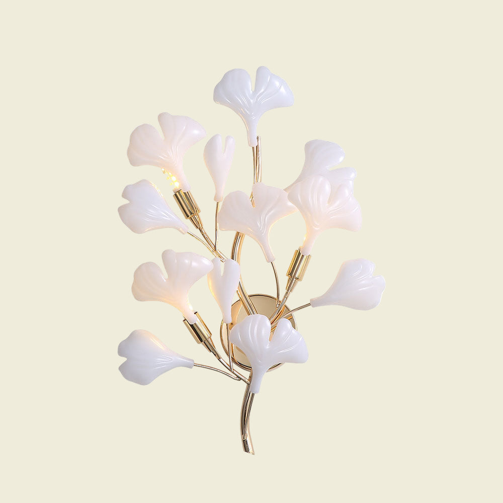 Cermaic Leaf Gingko Wall Lamp Bedside Lamp