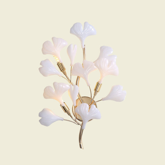 Cermaic Leaf Gingko Wall Lamp Bedside Lamp
