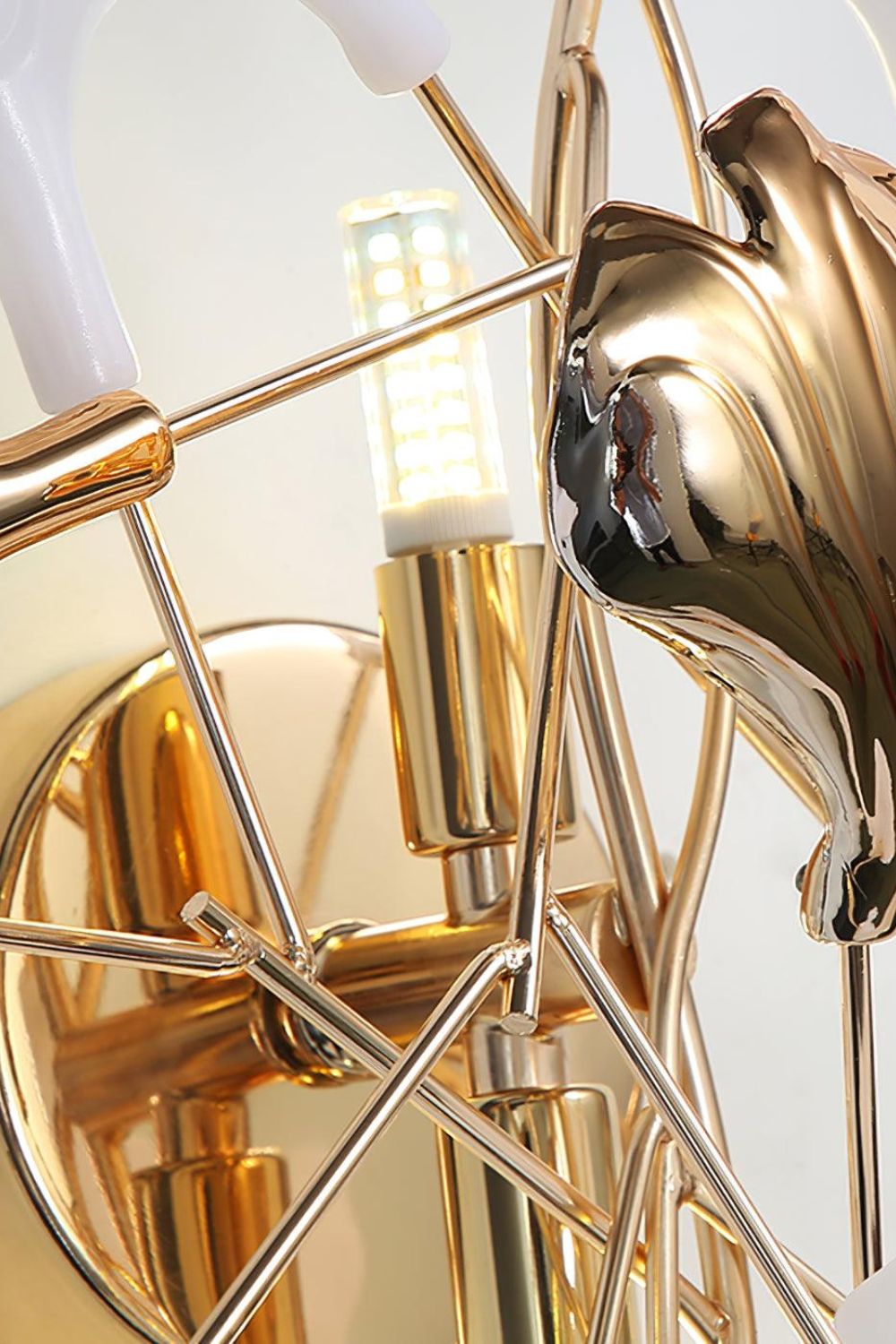 Cermaic Leaf Gingko Wall Lamp Bedside Lamp