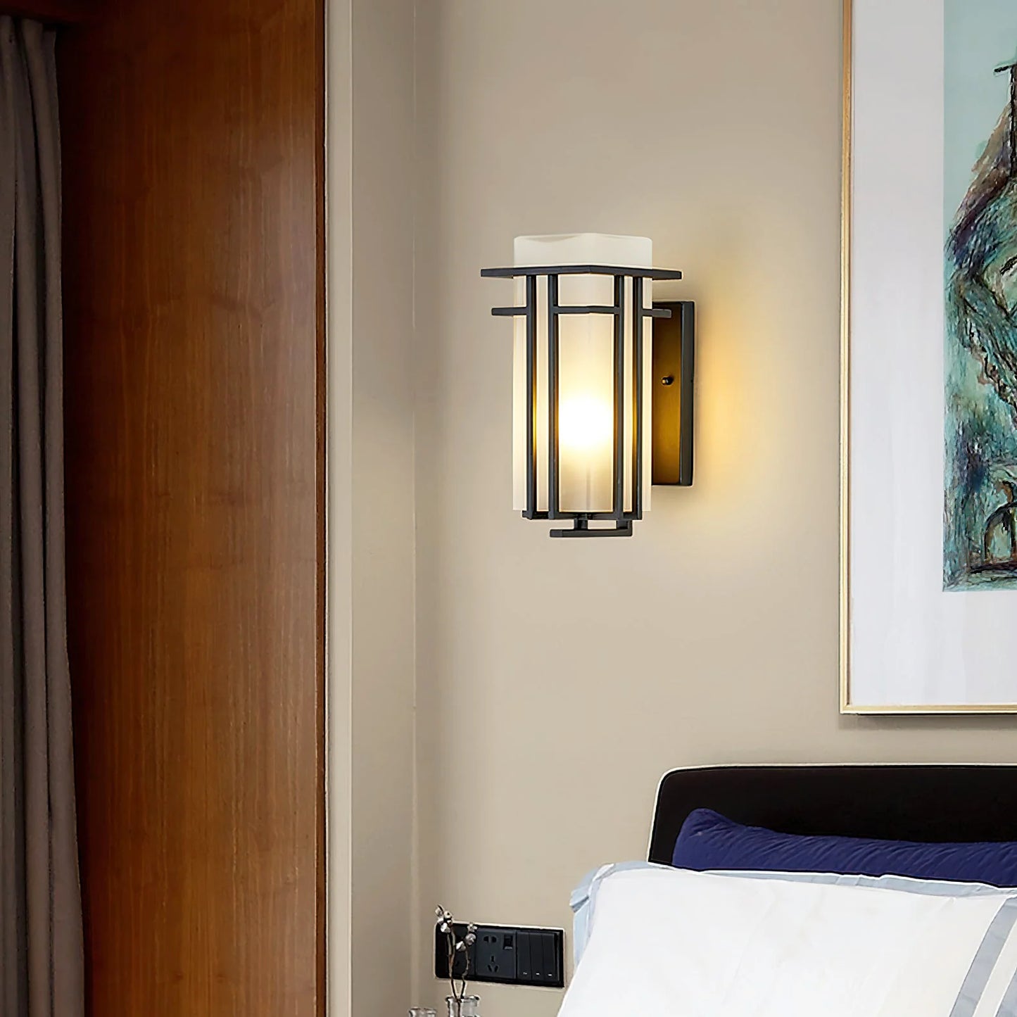 New Chinese Style Outdoor Waterproof Wall Lamp