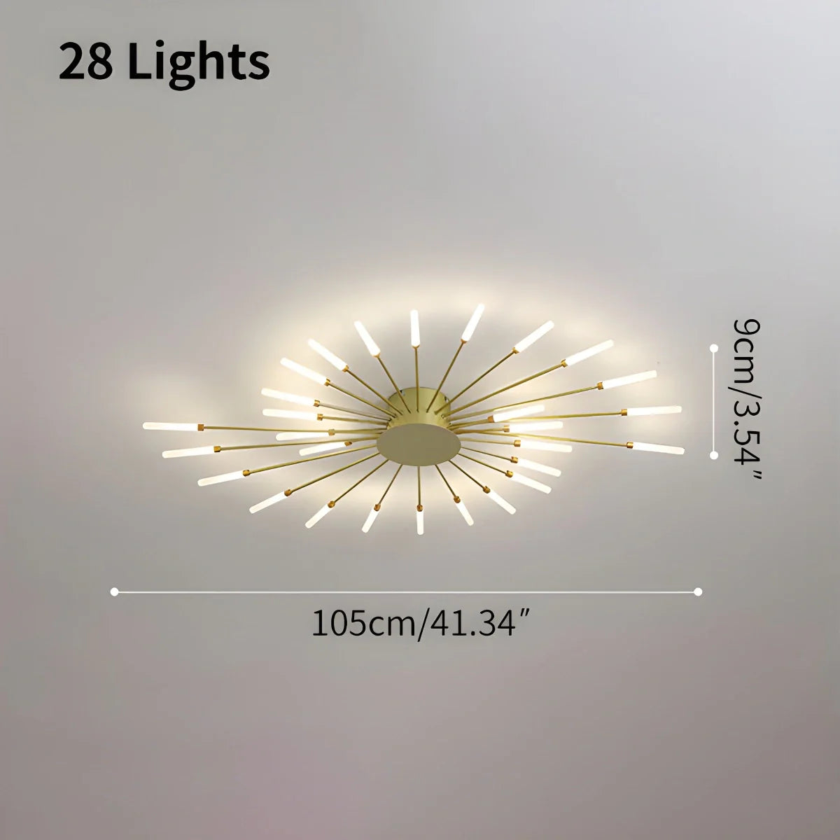 Modern French Fireworks Ceiling Light