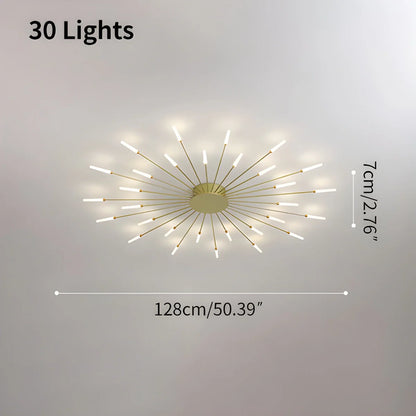 Modern French Fireworks Ceiling Light