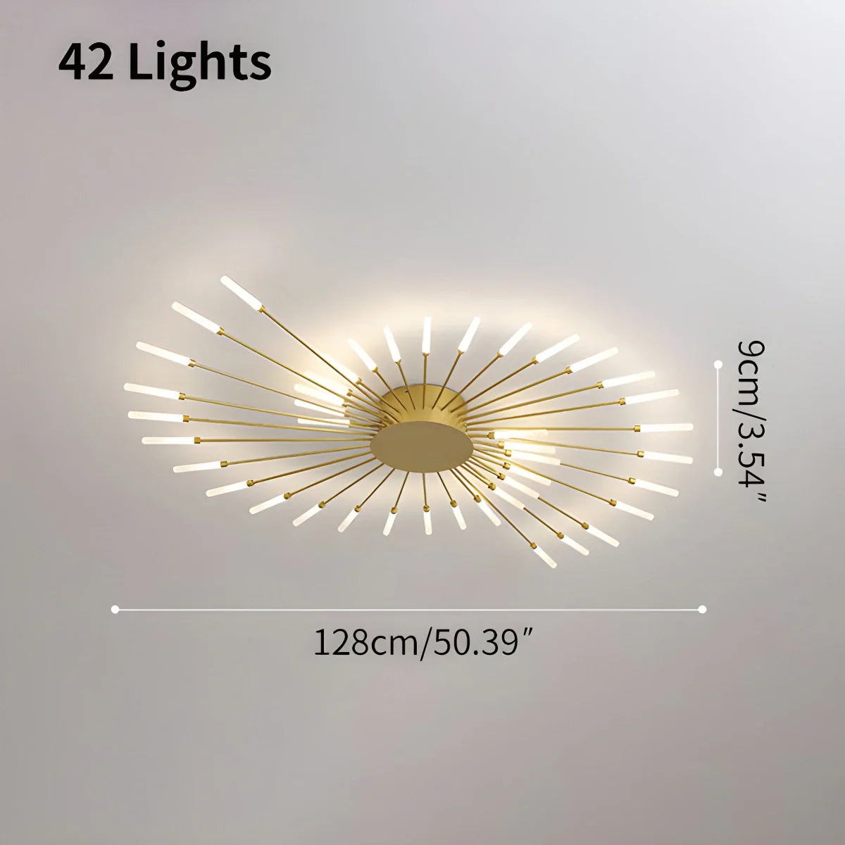 Modern French Fireworks Ceiling Light
