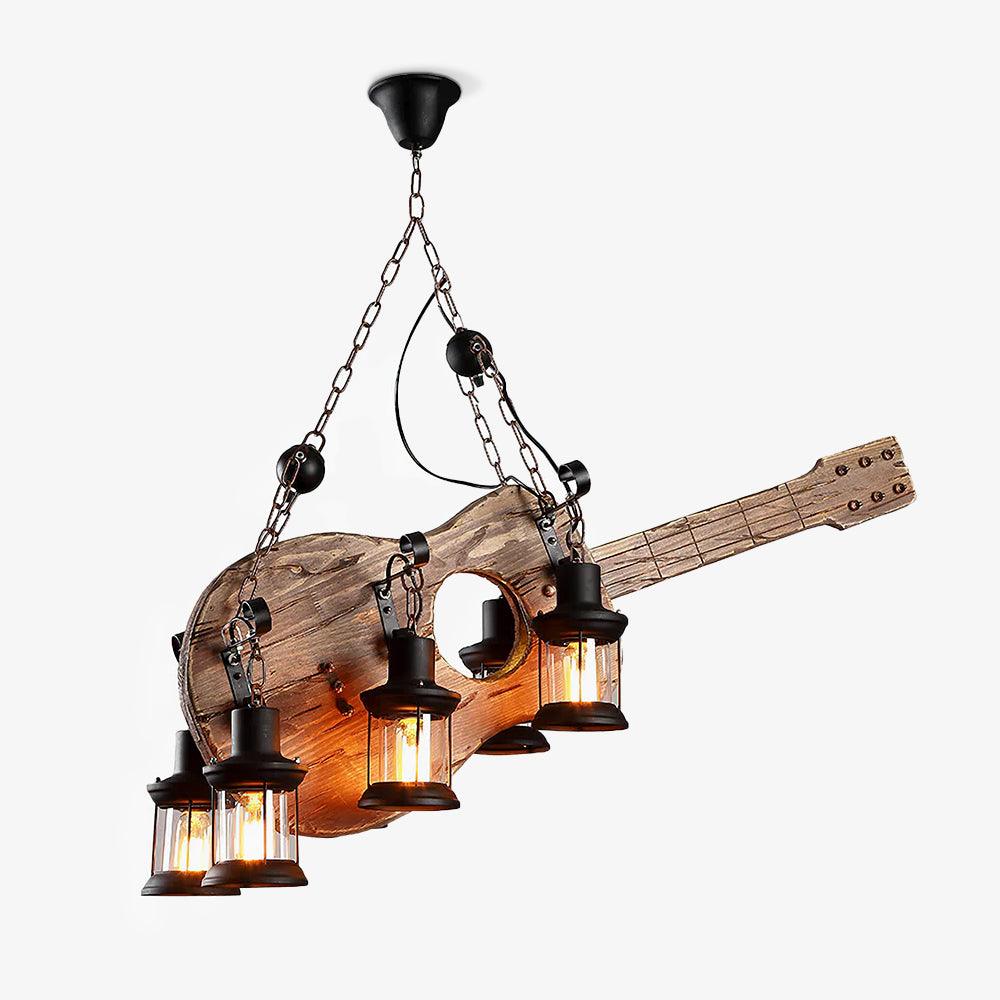 Vintage Guitar Chandelier