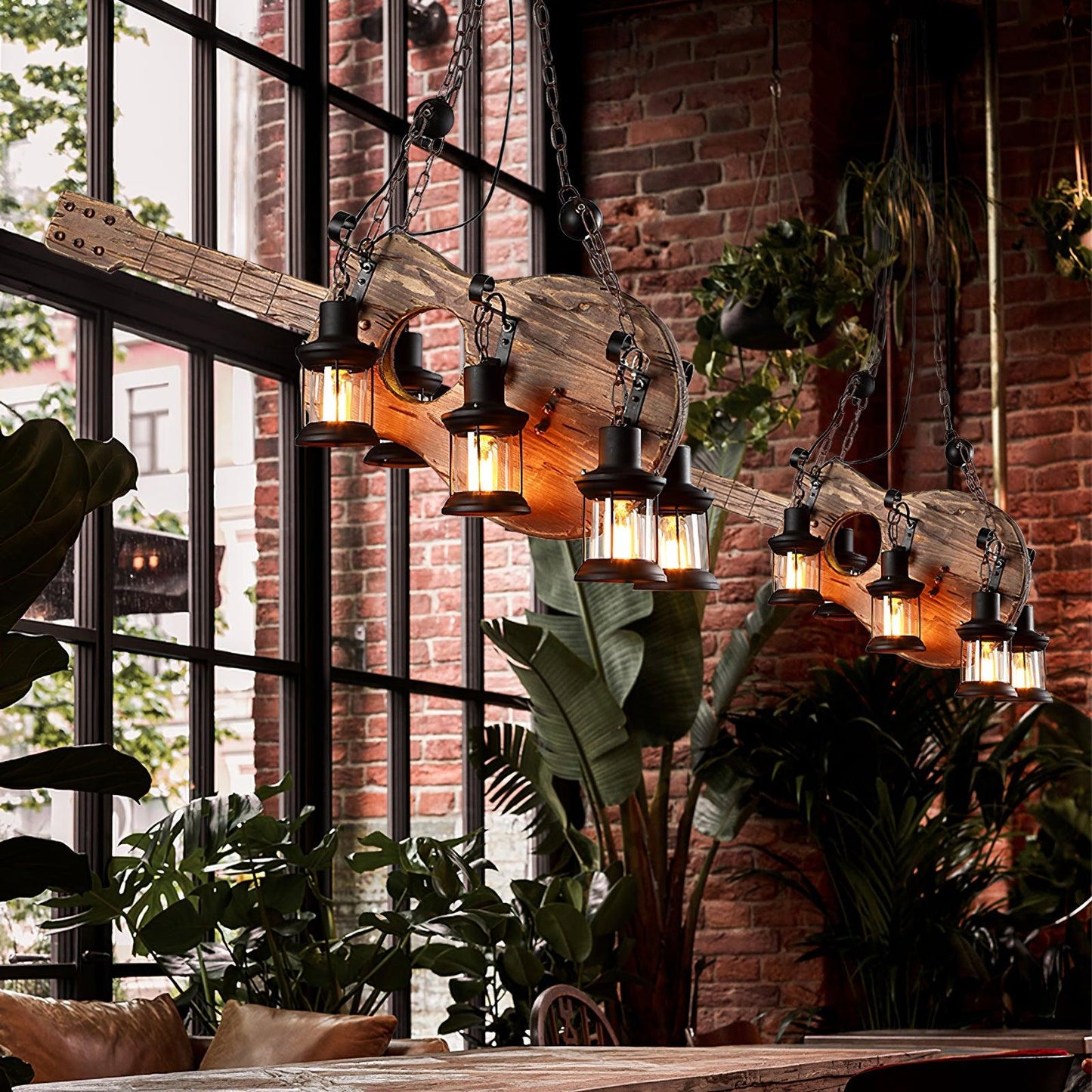 Vintage Guitar Chandelier