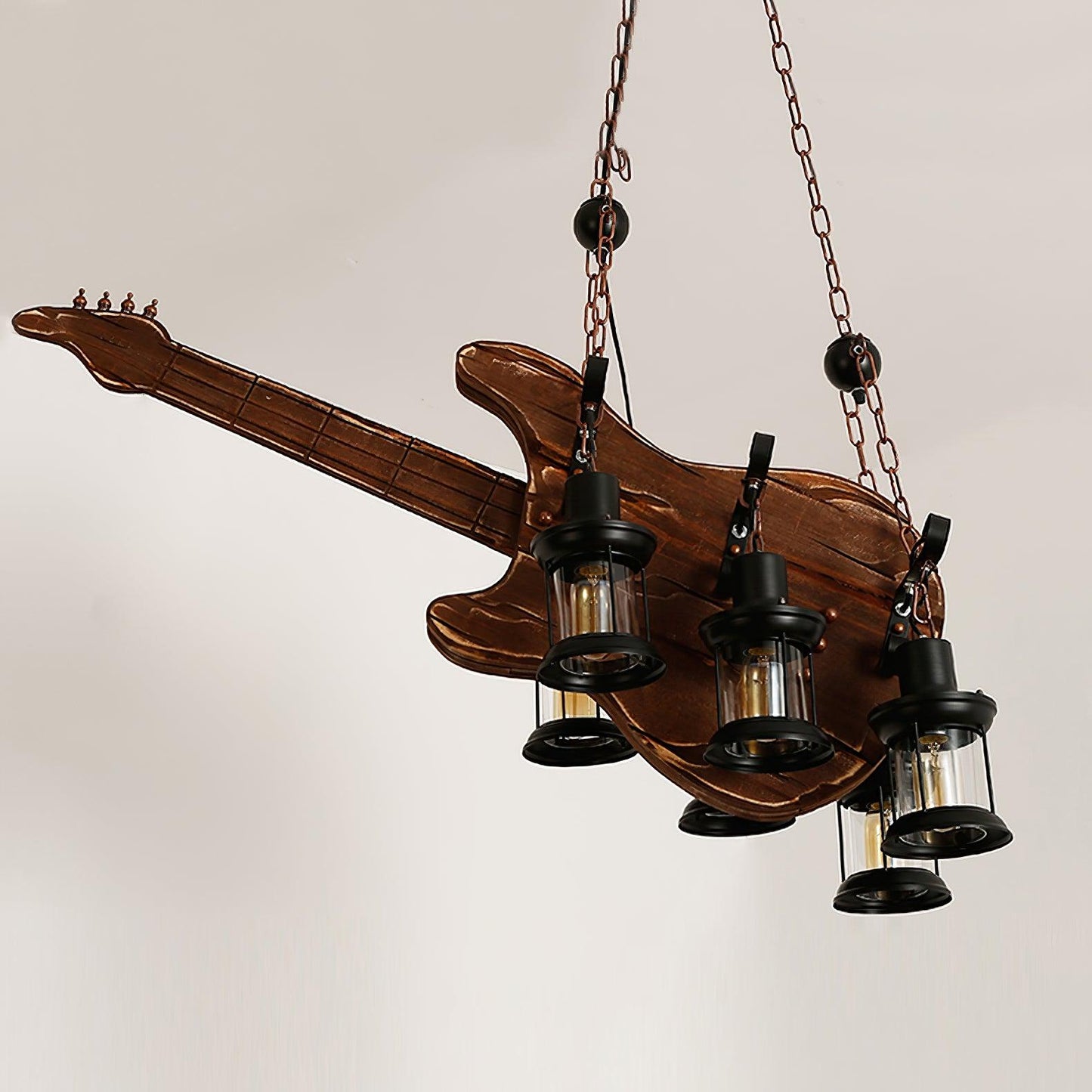Vintage Guitar Chandelier