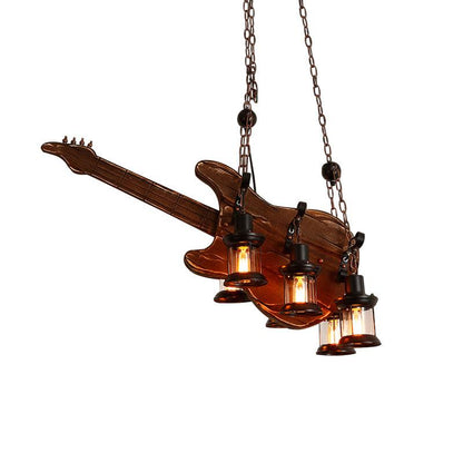 Vintage Guitar Chandelier