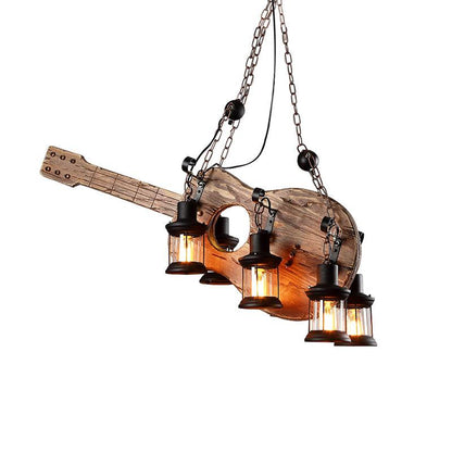 Vintage Guitar Chandelier